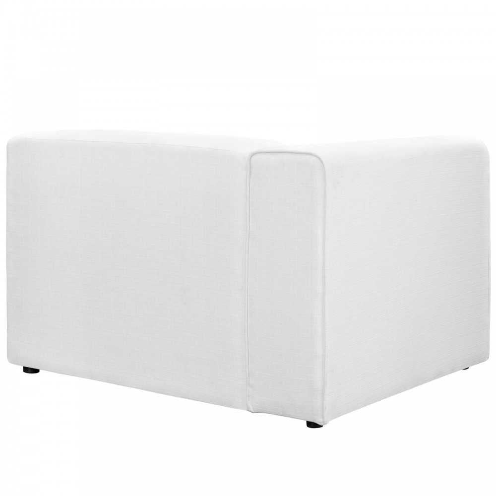 Mingle Fabric Left-Facing Sofa, White