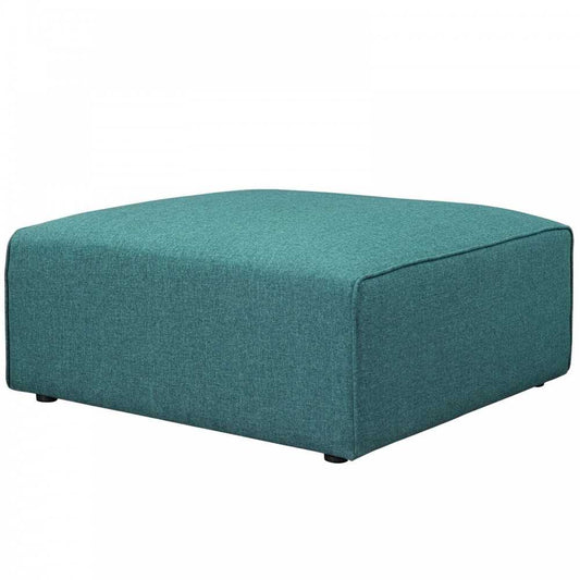 Mingle Fabric Ottoman, Teal