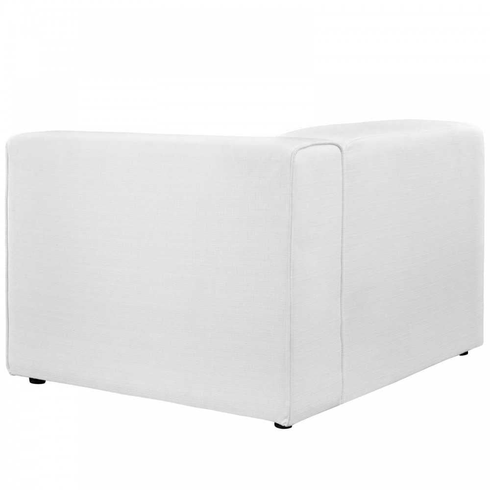 Mingle Fabric Right-Facing Sofa, White