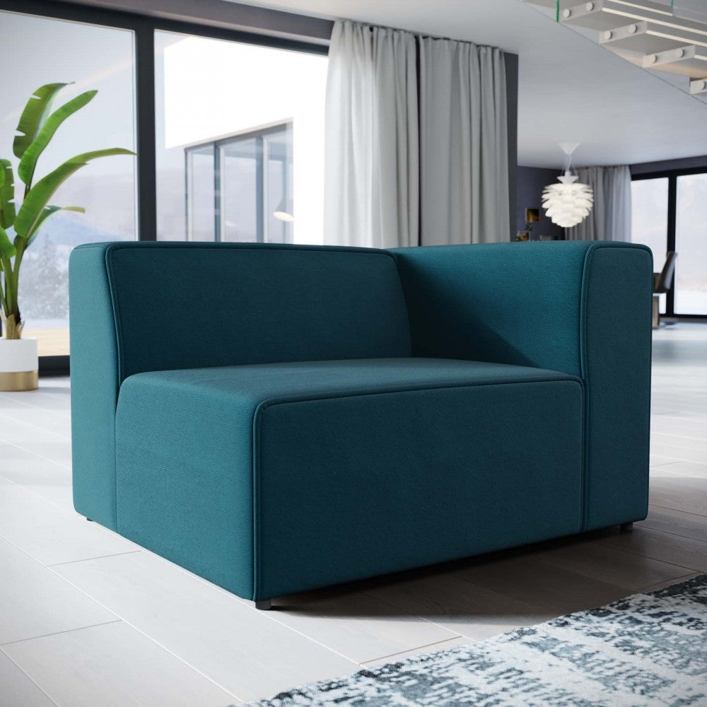 Mingle Fabric Right-Facing Sofa, Blue