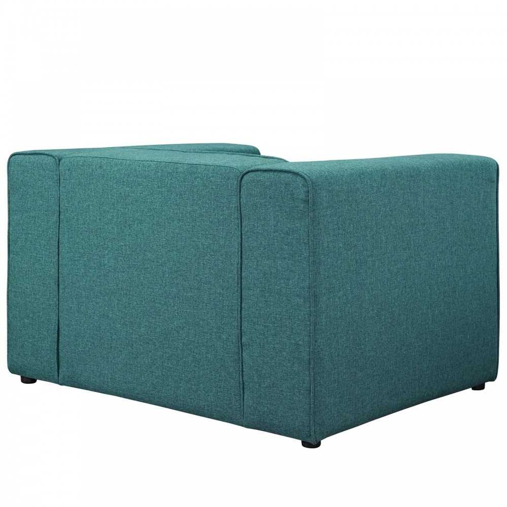 Mingle Upholstered Fabric Armchair, Teal