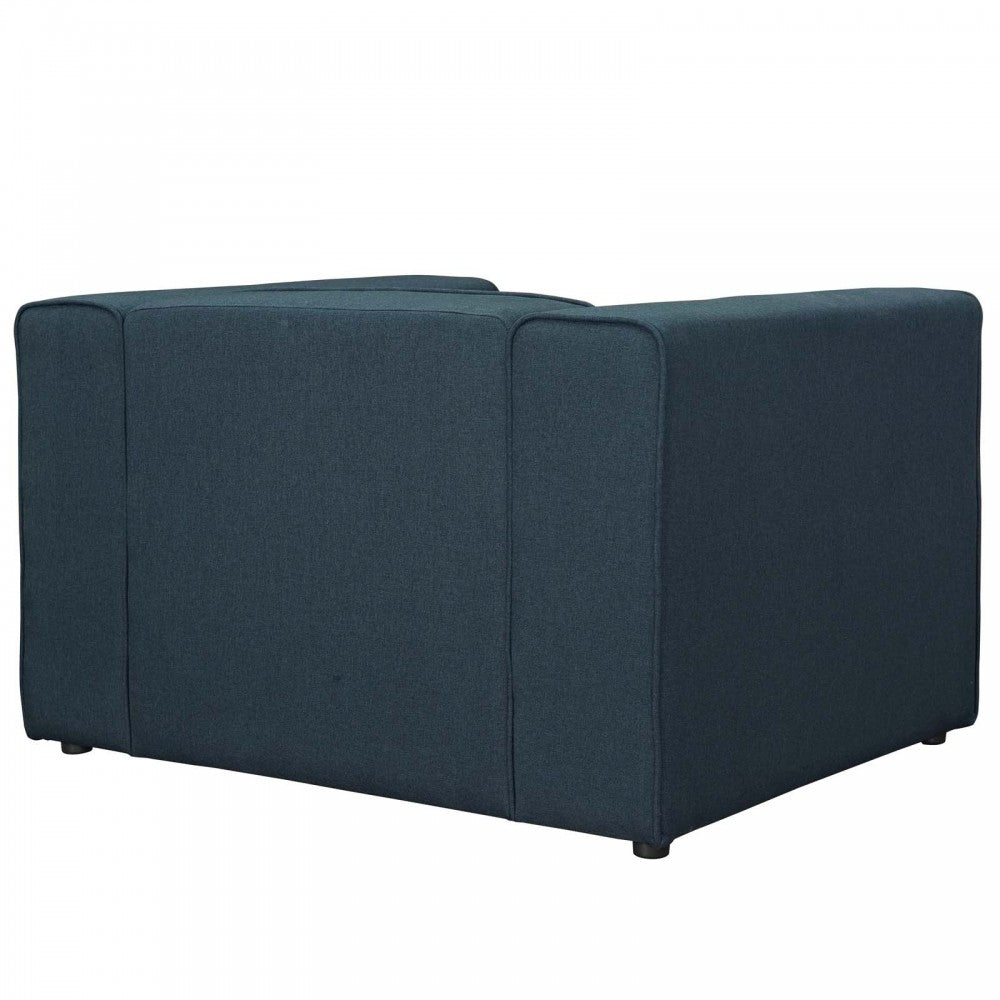 Mingle Upholstered Fabric Armchair, Blue
