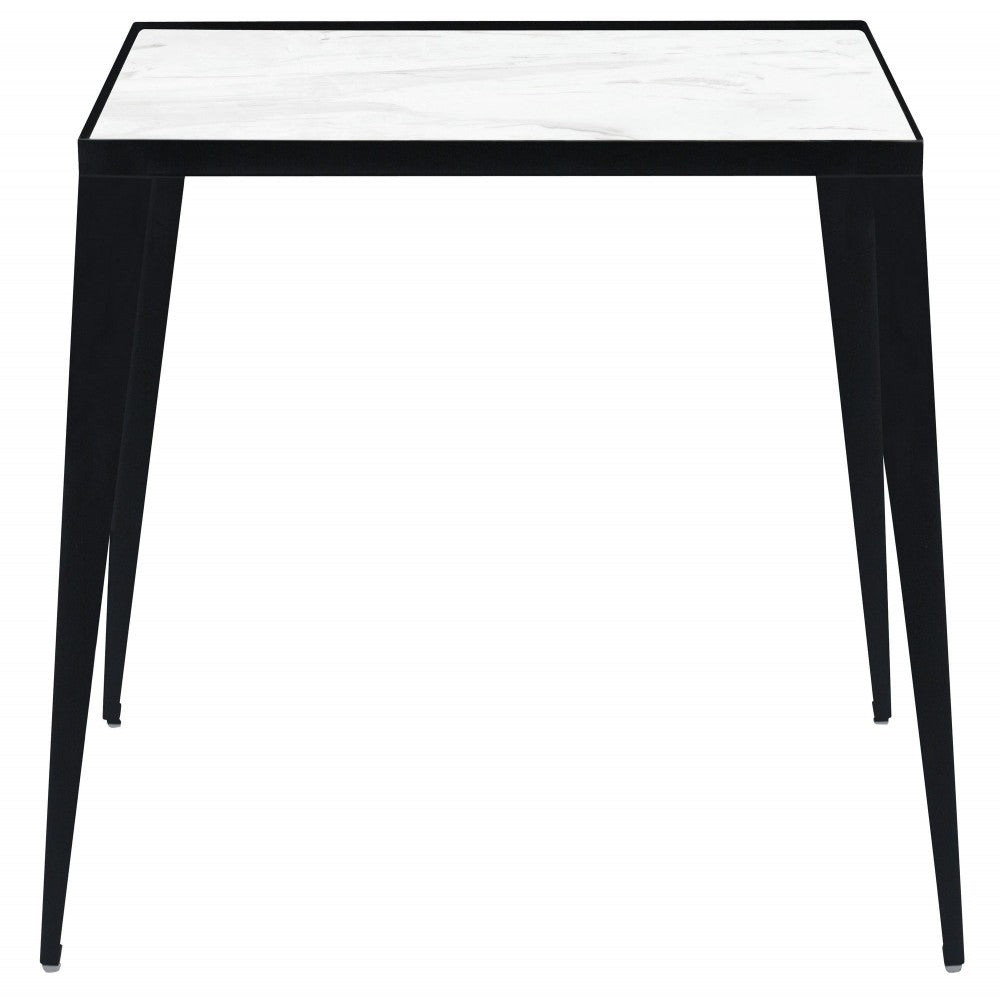 Mink White Stone Side Table