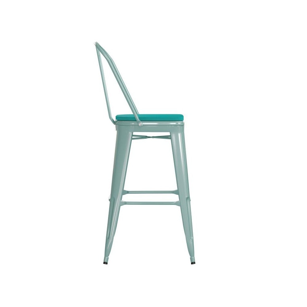 Mint Metal Stool-Mint Seat