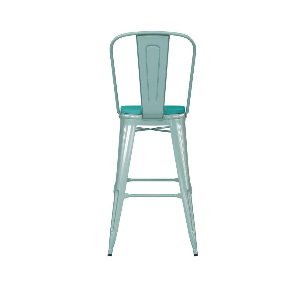 Mint Metal Stool-Mint Seat