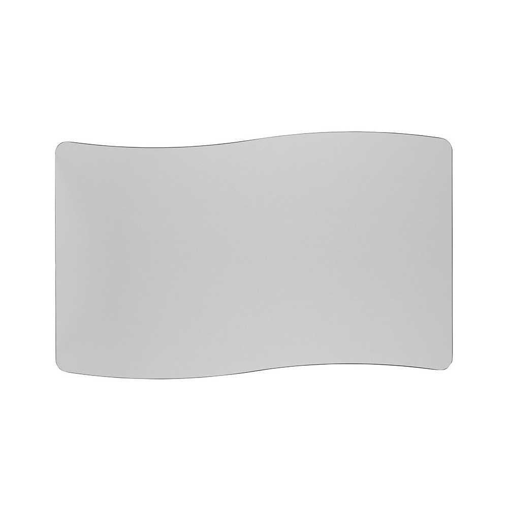 Mobile 28"W x 47.5"L Rectangular Wave Collaborative Gray Thermal Laminate Activity Table - Height Adjustable Short Legs