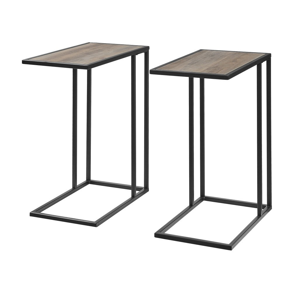 Modern End C Table - Gray Wash