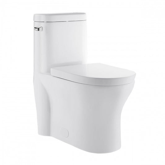 Monaco One-Piece Elongated Left Side Flush Handle Toilet 1.28 gpf