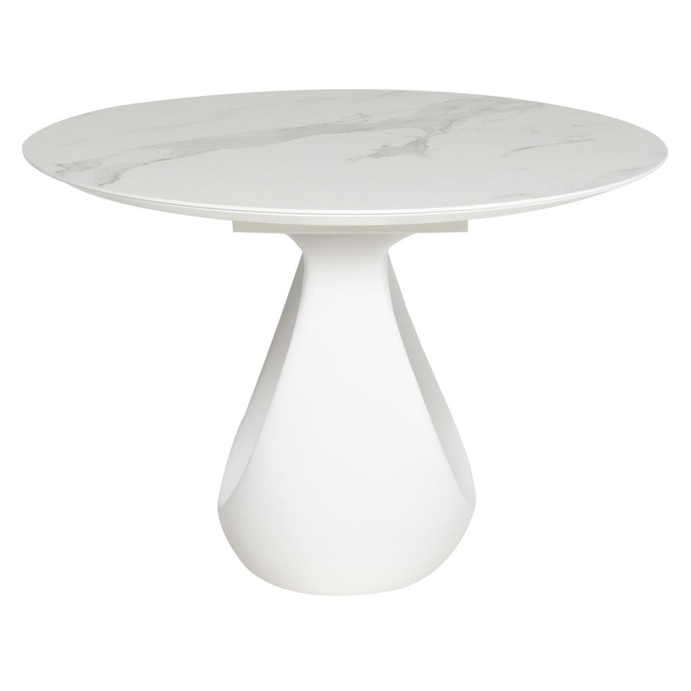 Montana White Ceramic Dining Table, HGNE276