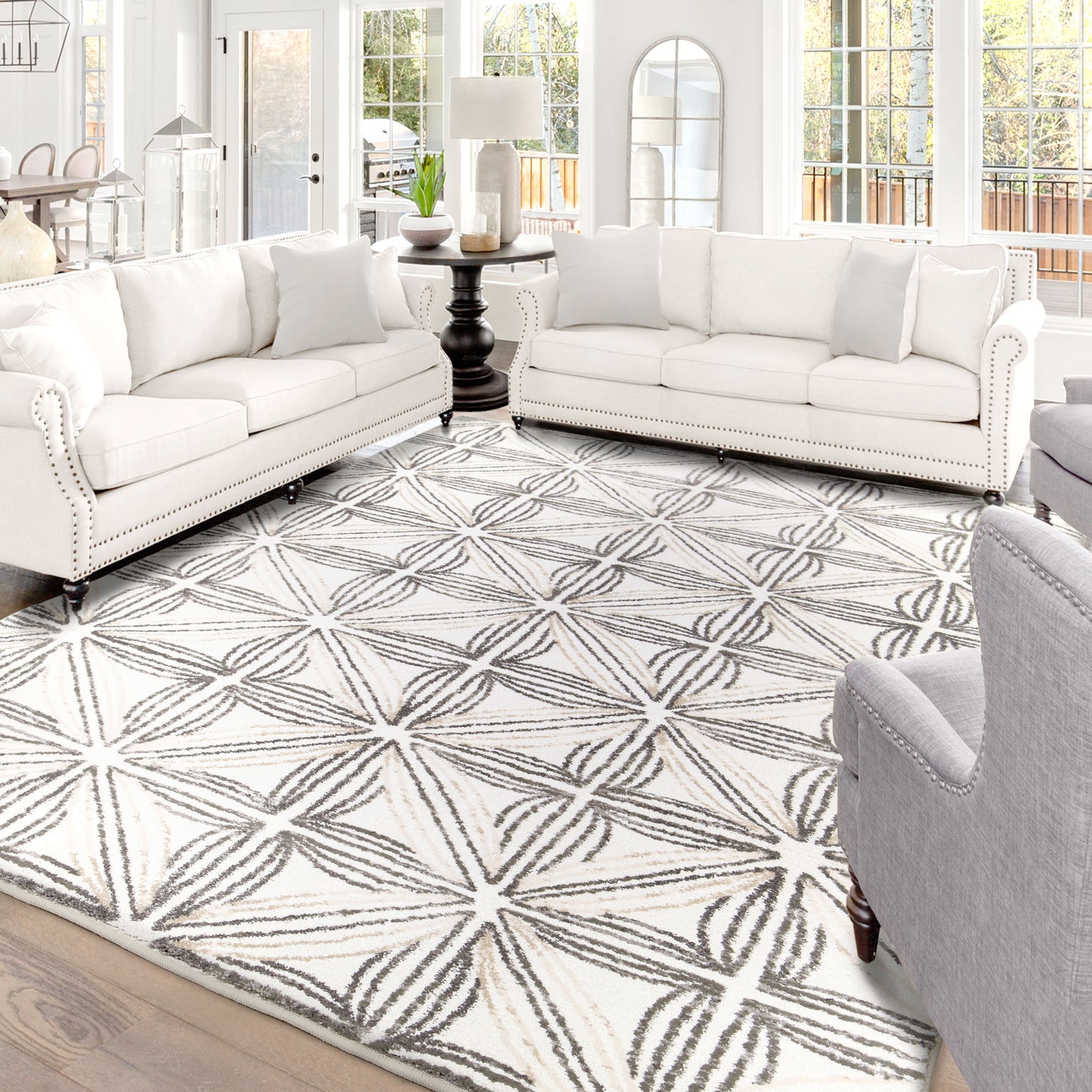 My Texas House by Orian Chesterfield Natural 63"X90"