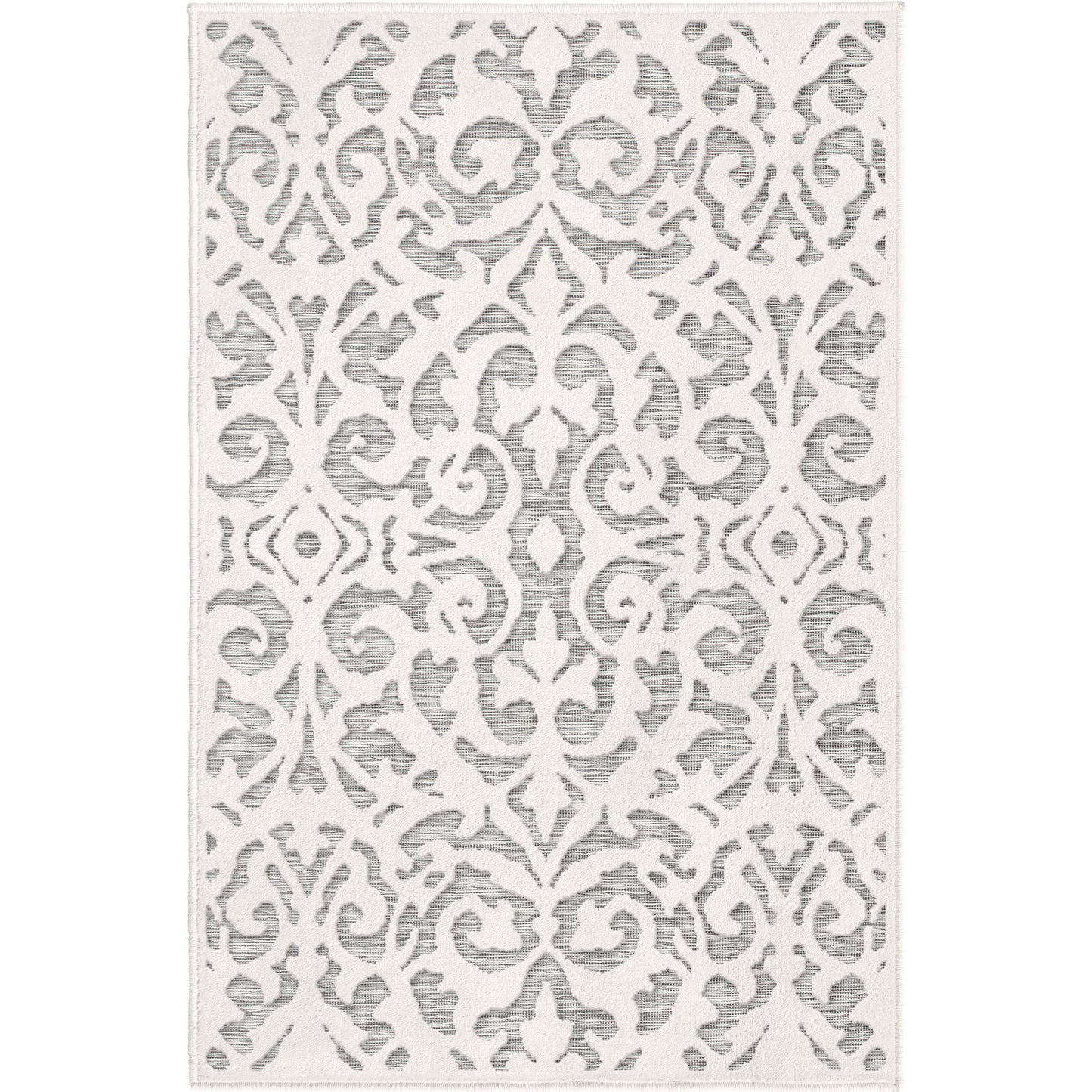 My Texas House by Orian Blur Damask Natural Gray 23"X39"