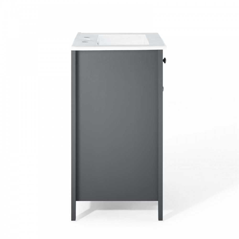 Nantucket 24" Bathroom Vanity, Gray White