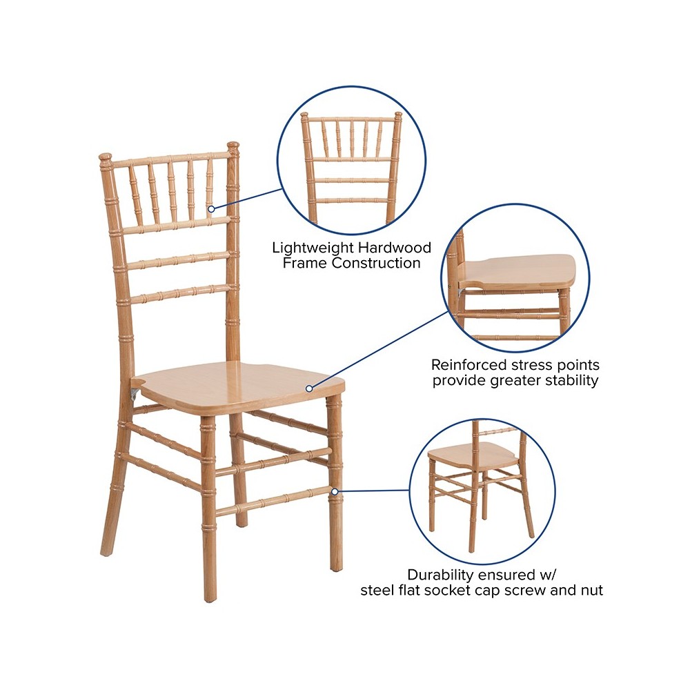 Natural Wood Chiavari Chair