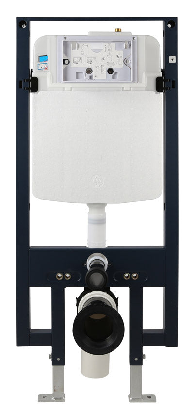 Black Matte Dual Flush Wall Mounted Toilet Tank Carrier for WD101, WD332, WD333