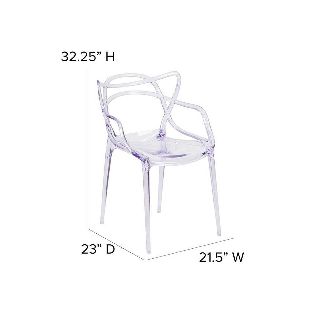 Nesting Series Transparent Stacking Side Chair