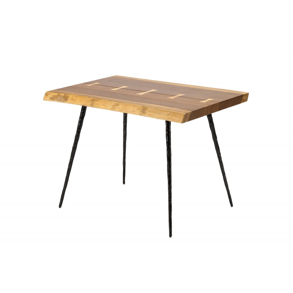 Nexa Smoked Wood Side Table