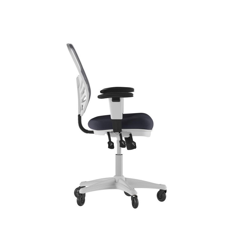 Nicholas Dark Gray Chair - Roller Wheels