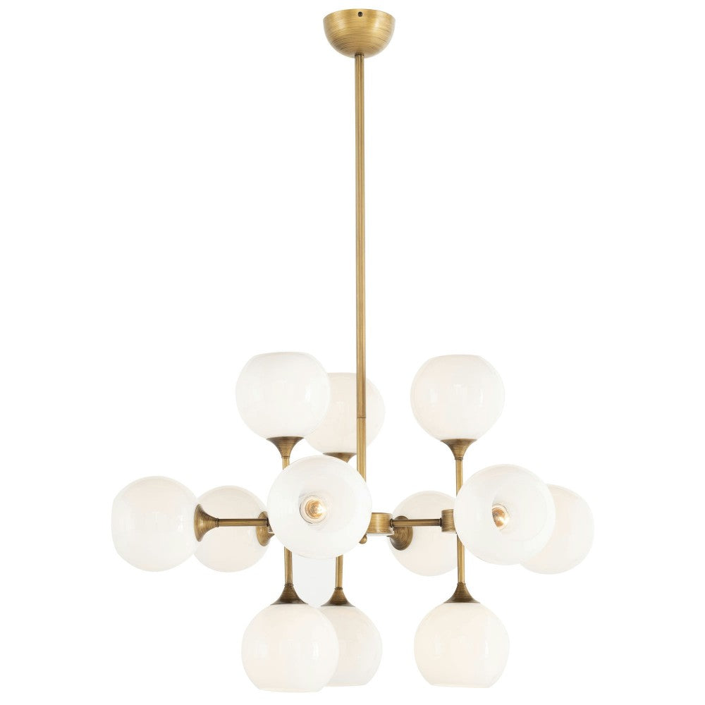 Niklas White Glass Pendant Lighting, HGRA561
