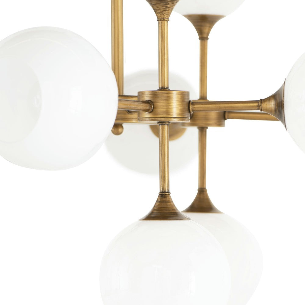 Niklas White Glass Pendant Lighting, HGRA561