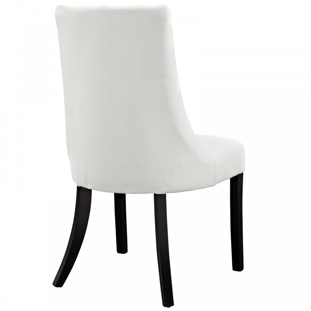 Noblesse Dining Chair Vinyl Set of 4, White
