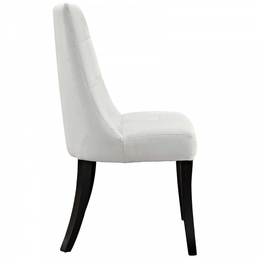 Noblesse Dining Chair Vinyl Set of 4, White