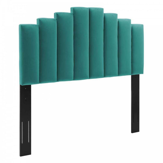 Noelle Performance Velvet Full/Queen Headboard, Teal