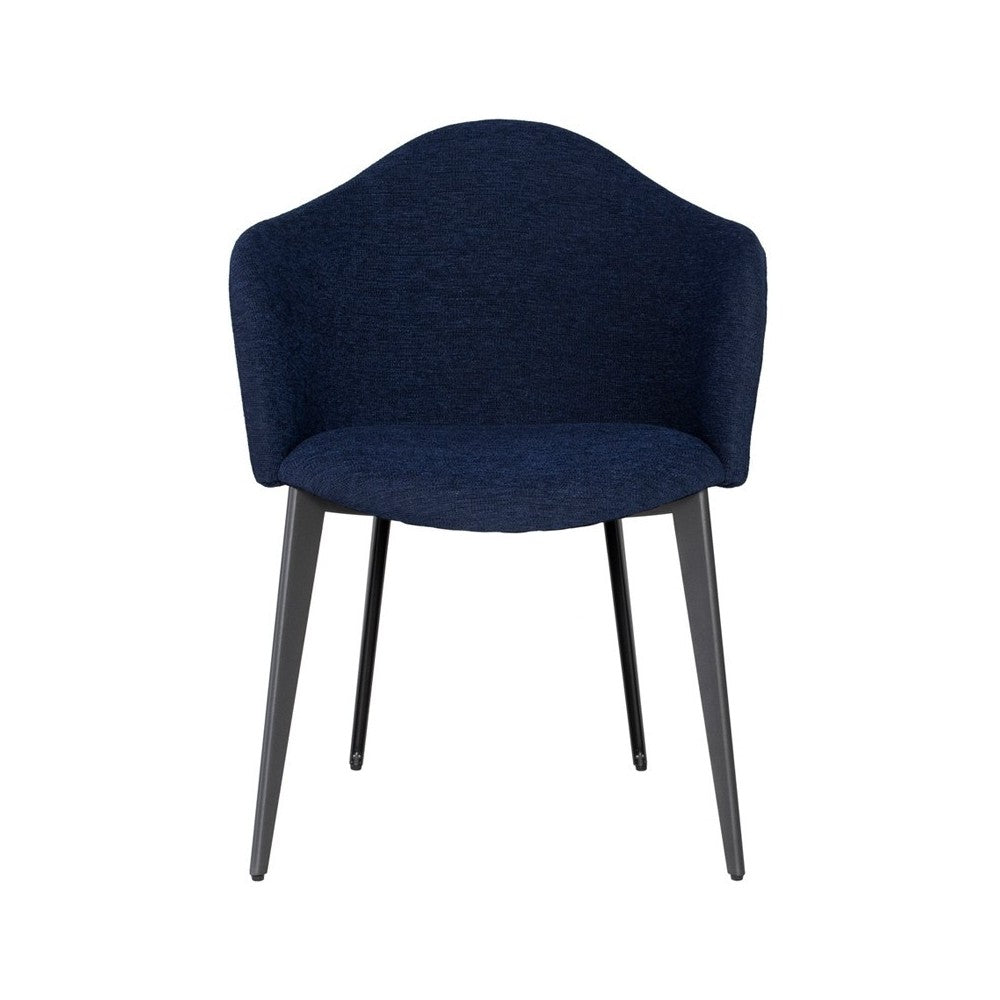 Nora True Blue Fabric Dining Chair