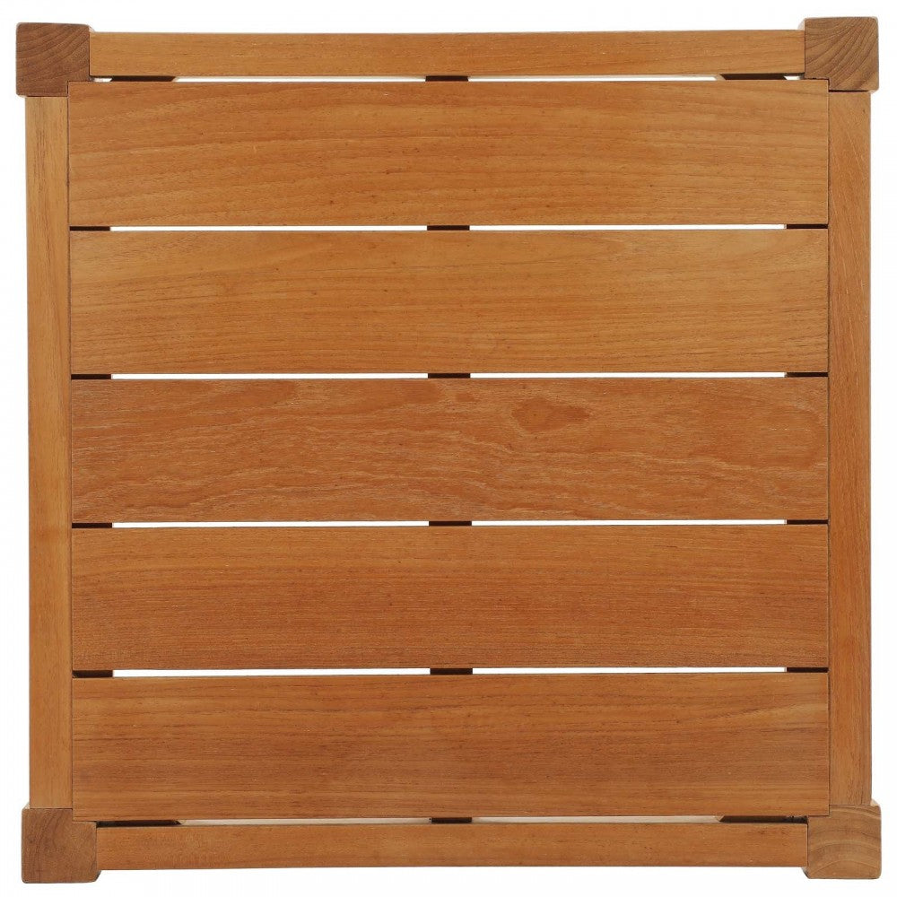 Northlake 3 Piece Outdoor Patio Premium Grade A Teak Wood Set, Natural White, EEI-3628-NAT-WHI-SET