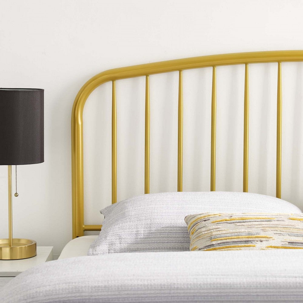 Nova King Metal Headboard, Gold