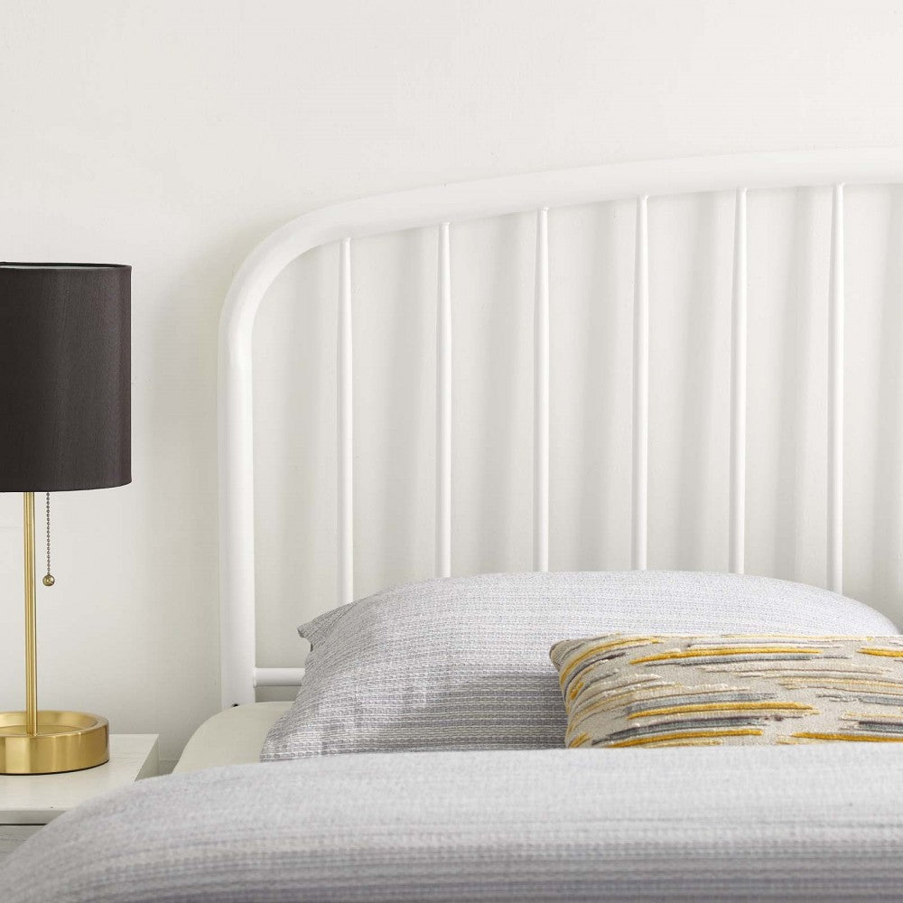 Nova King Metal Headboard, White