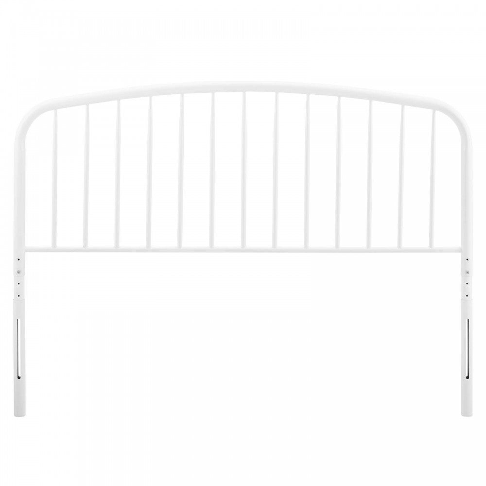 Nova King Metal Headboard, White