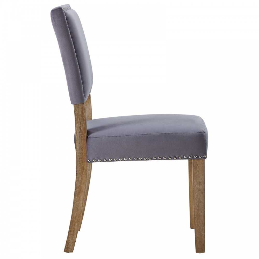 Oblige Wood Dining Chair, Gray