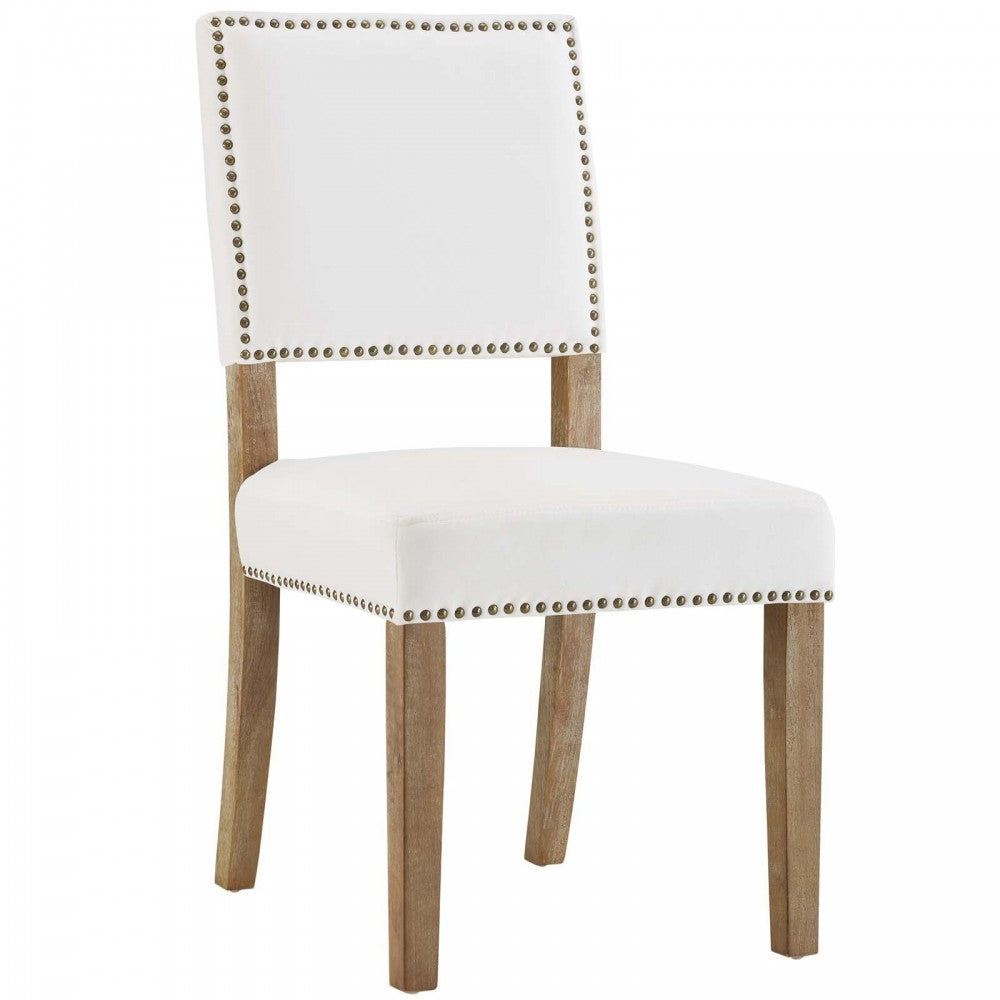 Oblige Wood Dining Chair, Ivory