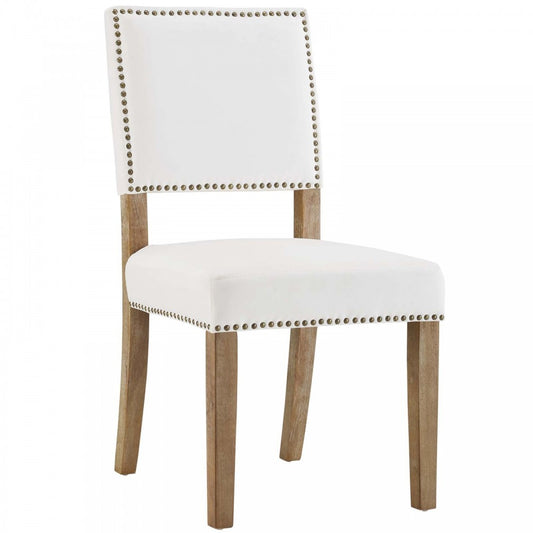 Oblige Wood Dining Chair, Ivory