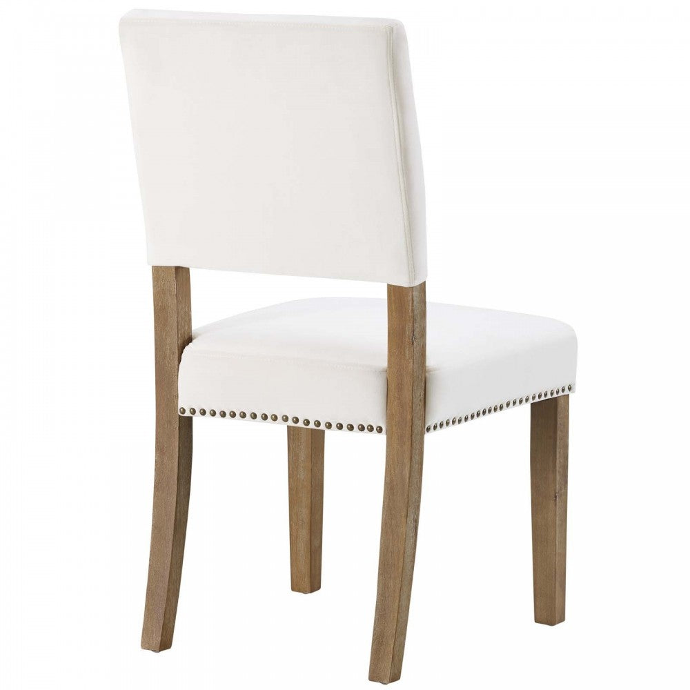 Oblige Wood Dining Chair, Ivory