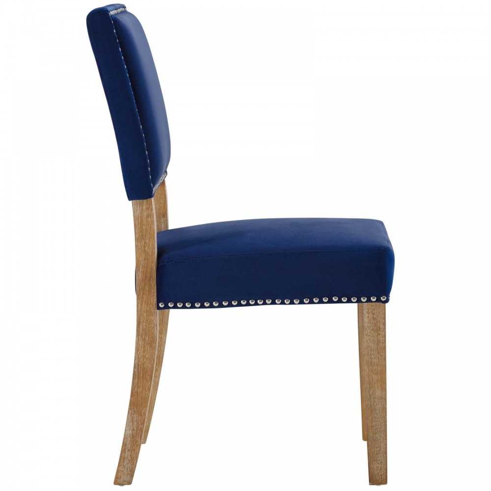 Oblige Wood Dining Chair, Navy