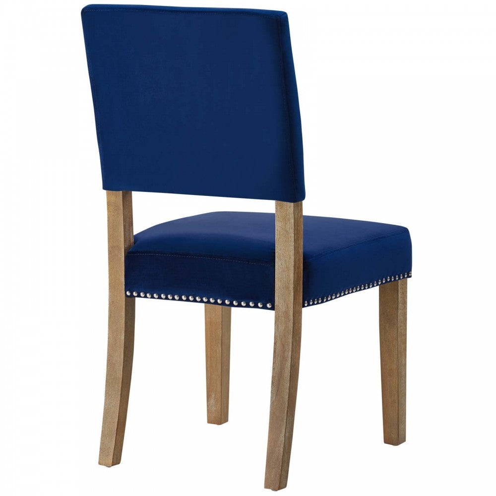 Oblige Wood Dining Chair, Navy