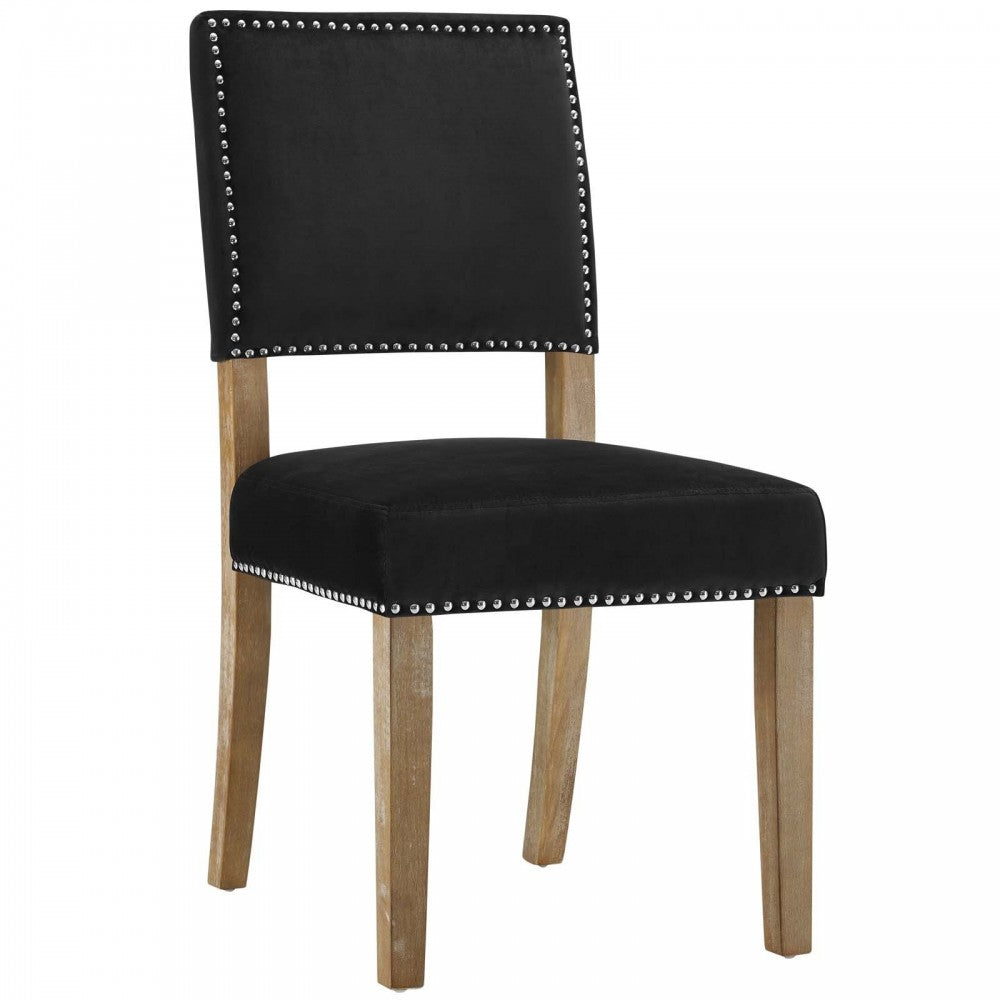 Oblige Wood Dining Chair, Black