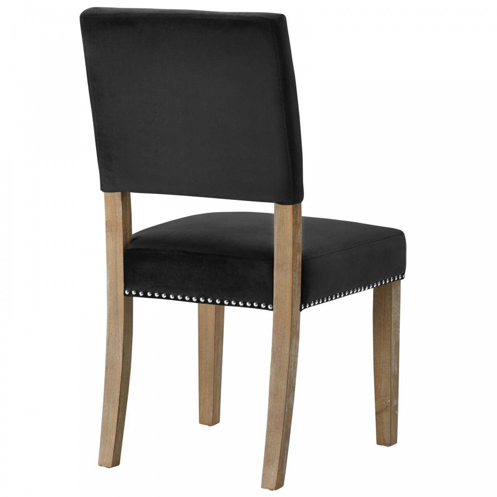 Oblige Wood Dining Chair, Black