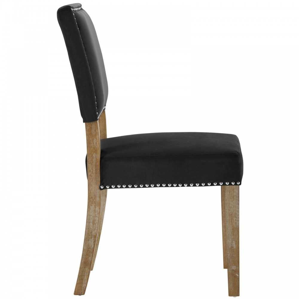 Oblige Wood Dining Chair, Black