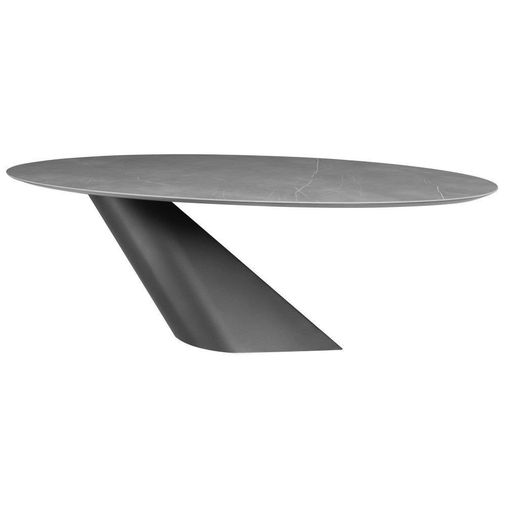 Oblo Gray Ceramic Dining Table, HGNE281