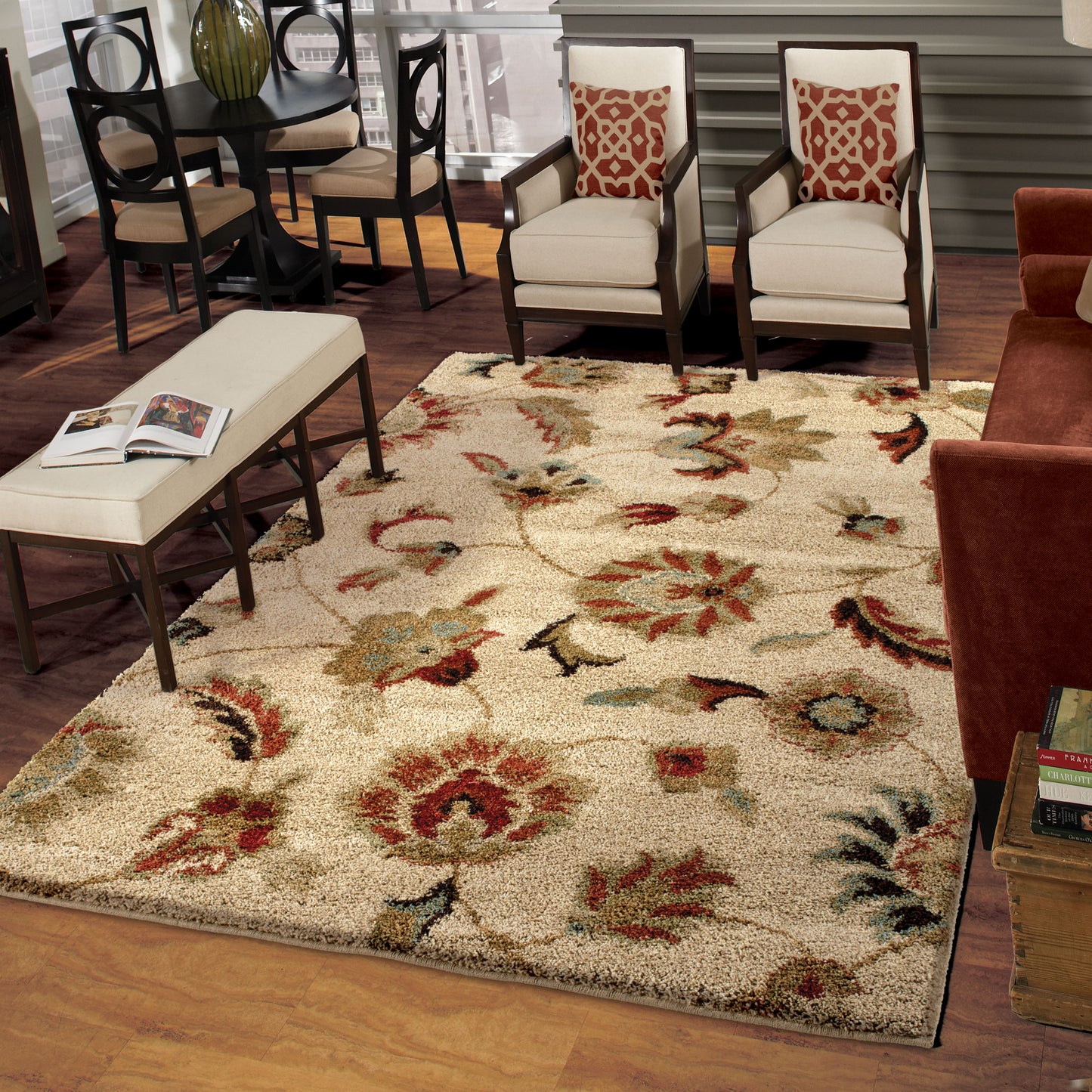 Orian Wild Weave London Bisque 63"X90"