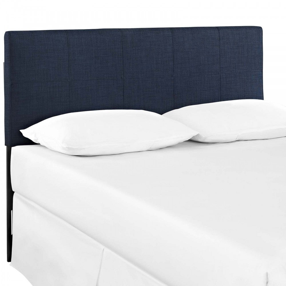Oliver Queen Upholstered Fabric Headboard, Navy