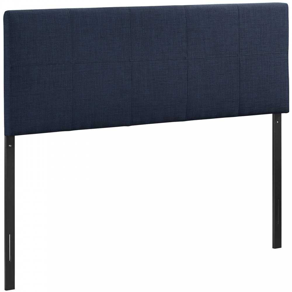 Oliver Queen Upholstered Fabric Headboard, Navy