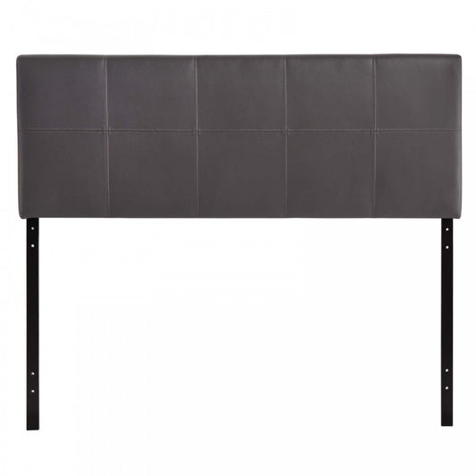Oliver Queen Upholstered Vinyl Headboard, Brown