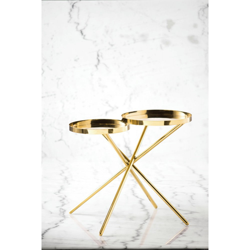 Olivia Gold Metal Side Table