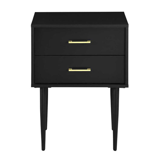 Olivia Modern Nightstand - Black