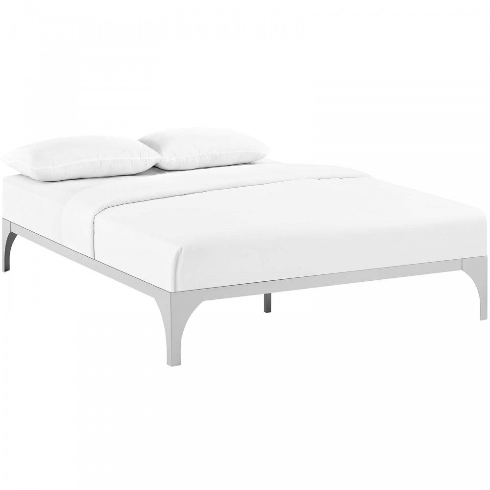 Ollie Queen Bed Frame, Silver