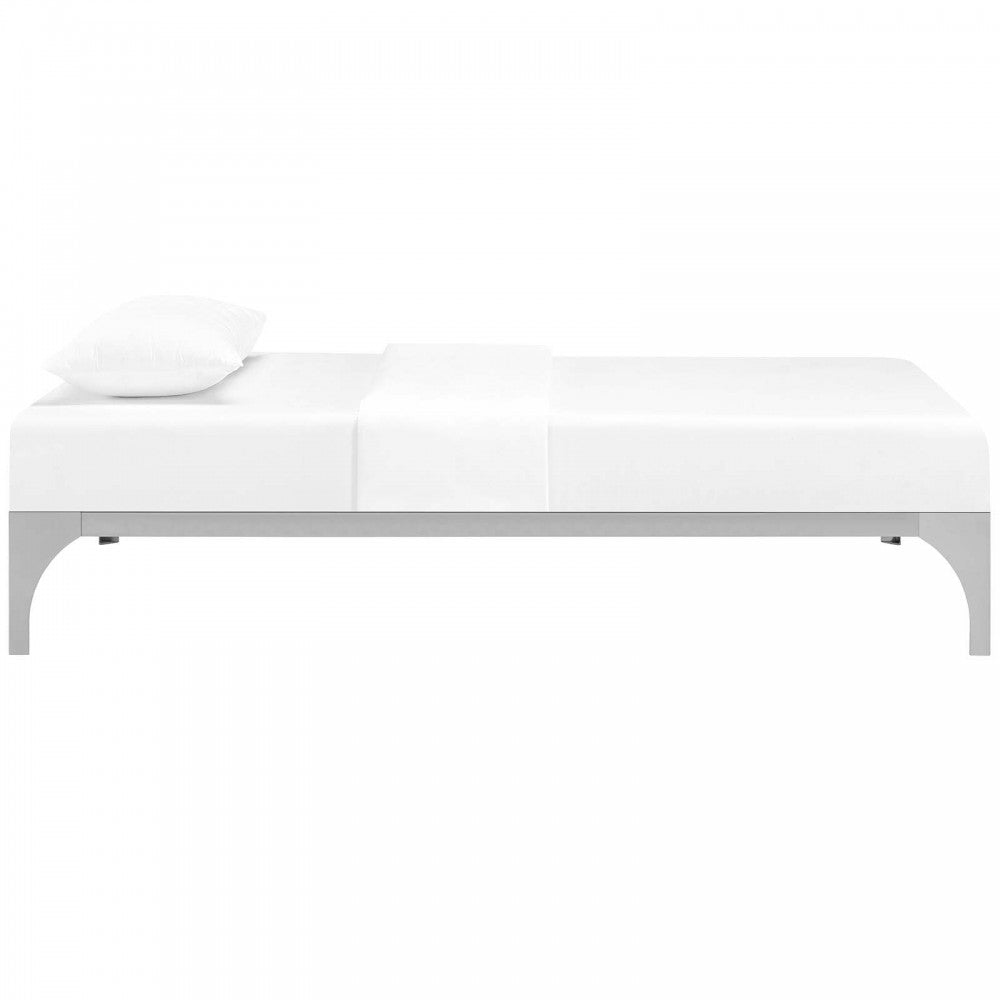 Ollie Twin Bed Frame, Silver