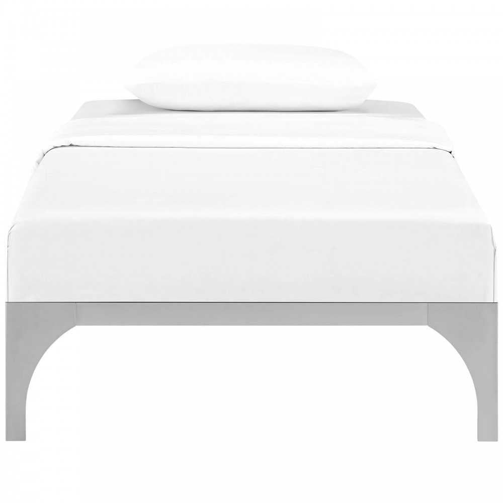 Ollie Twin Bed Frame, Silver